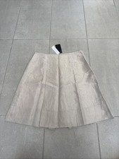 BCBG Max Azria “Vlada” The Pleated Cotton Skirt Vapor Color Size 4 picture