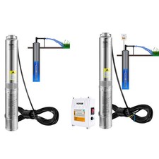 Deep Well Submersible Pump Stainless Steel 3/0.5/1.5/2HP 230V 37GPM 640ft picture