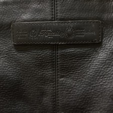 Vintage Fossil 1954 Crossbody Bag Purse Pebbled Black Leather Key 75082 EUC picture