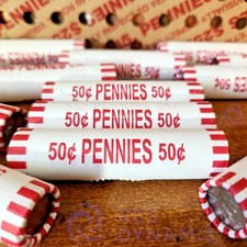 🔥 BANK SEALED Penny Rolls – 3 Full Rolls (150 Pennies) UNSEARCHED From Bank‼️ picture