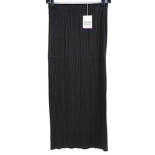Pleats Please Issey Miyake Midi Length Maxi Skirt In Black - Women's Size 2 picture