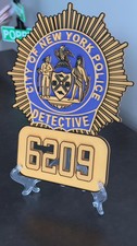 NYPD Detective Shield Plaque, Embossed 3D Display (9 Inch Plaque) picture