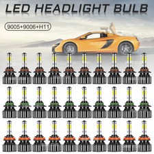 60PCS 9005+9006+H11 LED Headlight Hi/Low Beam Bulb 6500K 7000W 98000LM Fog Light picture
