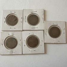Vintage Canada Large Cent Coin Lot of 9 - Includes Scarce 1909, 1917, 1919, 1920 picture