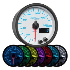 GlowShift In-Dash 140 MPH Speedometer Speedo Gauge Kit 3-3/8