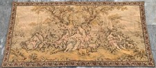 Vintage French Tapestry: Pictorial Goblin French Wall Hanging 3x5 ft picture