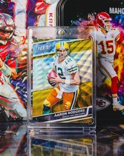 2016 Panini The National VIP #27 Aaron Rodgers Gold Wave Prizm /10 picture