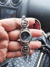 Vintage Native American Amethyst Sterling Silver Women’s Watch beautiful WORKS picture