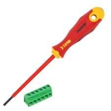 Felo Terminal Block Screwdriver 1/8in. Flat Insulated VDE 1000v Germany 53135 picture