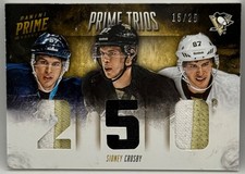 2013-14 PRIME TRIOS SIDNEY CROSBY PANINI PRIME JERSEYS TRIPLE PATCH /25 T-SC picture