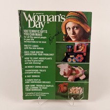 Woman’s Day November 1973 Vintage Magazine Thanksgiving Gifts Crafts Recipes picture