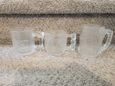 Vintage 1993 McDonald’s RocDonalds Flintstones Glass Mugs Cups Set of 3 picture