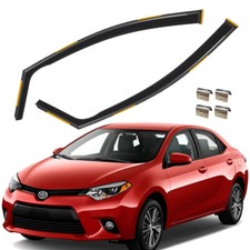 For 2014-2019 Toyota Corolla Sedan 2MM Thick Window Visor Rain Guard With Clips  picture