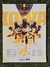 2026 IOWA HAWKEYES Football Official Poster Schedule picture