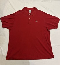 Lacoste Men's Polo Shirt Red FR 7 (Fits like US L) picture