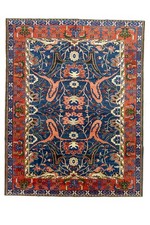 On HOLD  9x11 Vintage Turkish Oushak – Royal Blue Collected Home Style picture