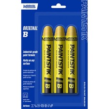 Markal Painstik Original B Yellow Paint Markers, 3-Pk., Model# 80294 picture