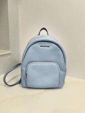 Michael Kors Jaycee Medium Logo Jacquard Backpack Vista Blue New Sealed picture