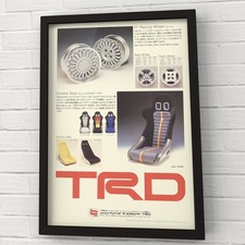 vintage original ad TRD Wheel 80s FF Racing Wheel Drivers Seat FULL SUPPORT TYPE picture