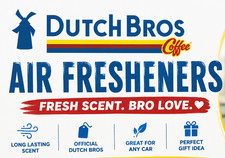 2026 Dutch Bros Air Freshener Limited Release Car Freshener Choose Scent picture