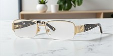 VERSACE VE1175B 1002 Gold Demo Lens 53 mm Women's Eyeglasses picture