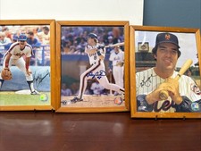 Lot of 3 NY Mets Photos -autographed. Keith Hernandez Gary Carter Ed Kranepool picture