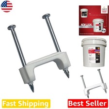 Durable White Plastic Staples 1/2