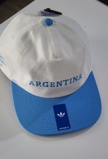 $32 NWT Adidas  Argentina World Cup Tournament 5 Panel Adjustable Hat  picture