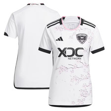 NEW Adidas D.C. United Women's The Cherry Blossom Kit Replica Jersey - White picture