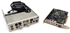 Creative Sound Blaster Audigy Platinum SB0090 PCI Card SB0010 Drive Bay - Bundle picture