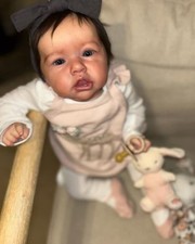 19in Fully Assembled Reborn Baby Doll Realistic Newborn Boy Girl Rooted Hair Toy picture