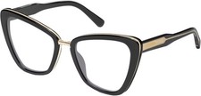 QUAY Australia All Talk Cat Eye Multi-Focus Blue Light Glasses Gloss Black 58 mm picture