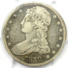 1839-O Capped Bust Half Dollar 50C Coin. Certified PCGS Fine Details - Rare Date picture