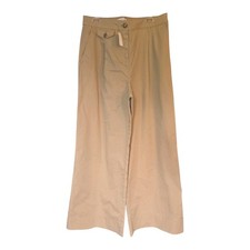 LOFT Beige Palmer Wide Leg Stretch Pants Womens Size 10 New picture