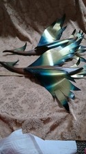 vintage midcentury 1962 Masketeers Inc. metal birds wall decor picture