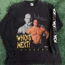 Vintage 1998 WCW Goldberg Long Sleeve Wrestling T Shirt picture
