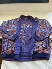 Vtg Pelle Pelle Set Track Jacket T-Shirt Purple 4XL Oversized Y2K Hip Hop picture