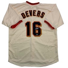 Facsimile Autographed Rafael Devers San Francisco Cream Jersey Men's XL picture