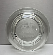 Vtg 70s MCM Viking Zodiac Sagittarius Reverse Etched Intaglio Trinket Candy Dish picture