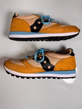 Saucony Jazz Original Men’s 9.5 Carolina Mustard Blue Suede Retro Sneakers picture