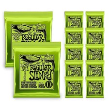 Ernie Ball 2221 Nickel Slinky Lime Guitar Strings Buy 10, Get 2 Free picture
