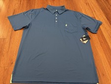 Johnnie-O Polo Prep formance Polo Shirt Men’s Size XL Blue Short Sleeve NWT $79 picture