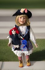 Vtg Artist International Porcelain Doll“Teri” LE 503/2500, 1996,24”By Kaye Wiggs picture