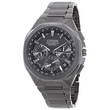 Citizen Attesa Perpetual Alarm World Time Black Dial Men's Watch CC4105-69E picture