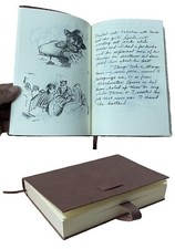 ARTHUR JOURNAL Cowhide Leather Book MORGAN 661 Pages Diary Memorabilia picture