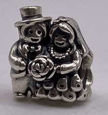 Pandora S925 ALE SS Mr & Mrs Wedding Charm 4g 791116 picture