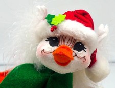 Annalee 2009 Christmas White Holiday Goose Plush Doll Duck Decor 6