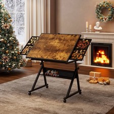 1500 Pcs Jigsaw Puzzle Table Storage Board Adjustable Height w/Trays for Adults picture