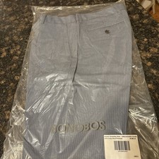 Bonobos Weekday Warriors Chino 31x30 Athletic Fit Friday Blue Pinstripe New V967 picture