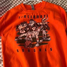Cincinnati Bengals looney tunes cartoon orange color shirt reprint VK17365 picture